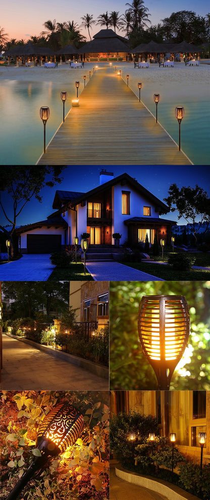 Solar Flame Torch Light – Waterproof Outdoor Garden Decor Lamp