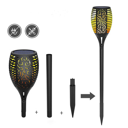 Solar Flame Torch Light – Waterproof Outdoor Garden Decor Lamp
