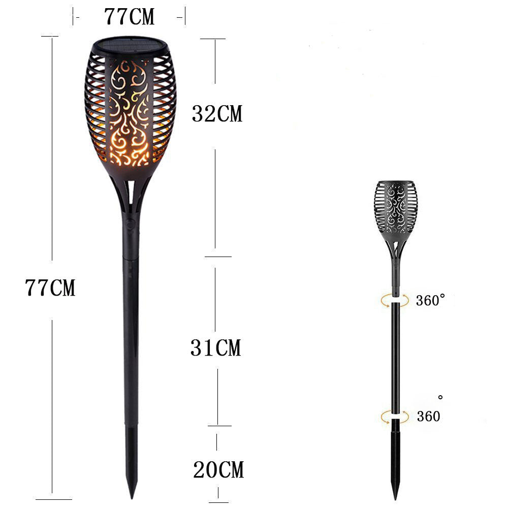 Solar Flame Torch Light – Waterproof Outdoor Garden Decor Lamp